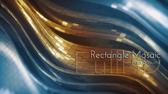 Rectangle Mosaic 3d Background