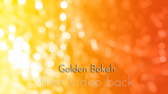 Golden Bokeh Video Free Backgound