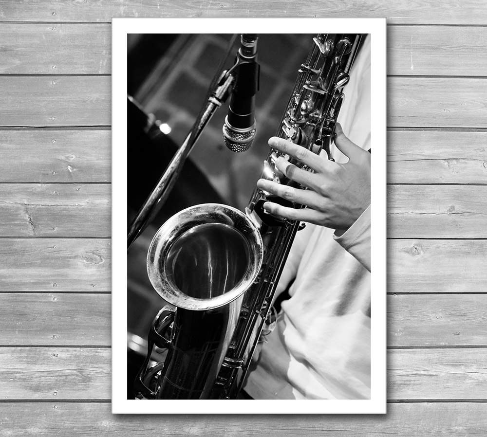 Saxophone Jazz Poster